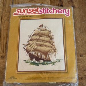 Sunset Stitchery Before the wind